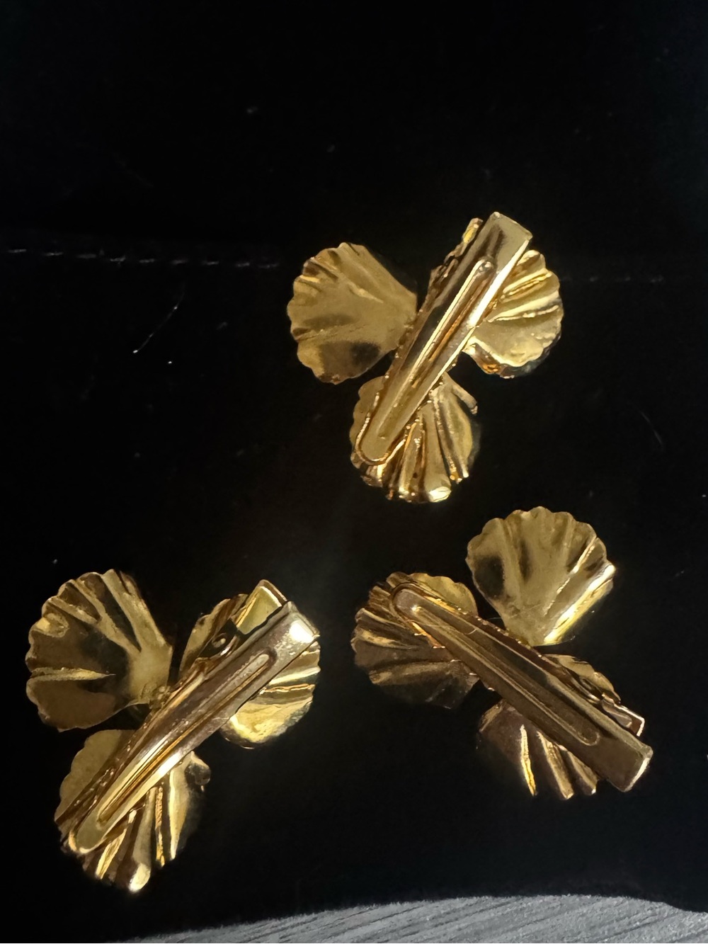 Lelet NY Pearl Poppy Clip Set of 3 Gold Celebrity favorite - Picture 6 of 6